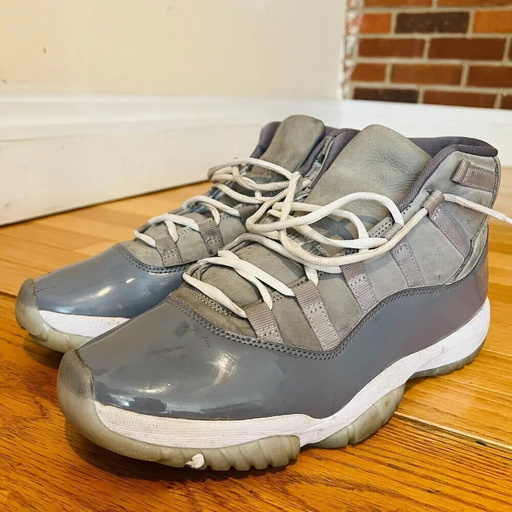 Nike Air Jordan 11 Retro High Cool Grey Sneakers Shoes Mens Size 10.5 CT8012-005